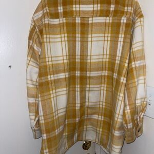 Forever 21 Mustard Checkered Coat